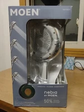 Quattro 4-Spray Patterns Single Wall Mount Handheld Shower Head with Magnetix