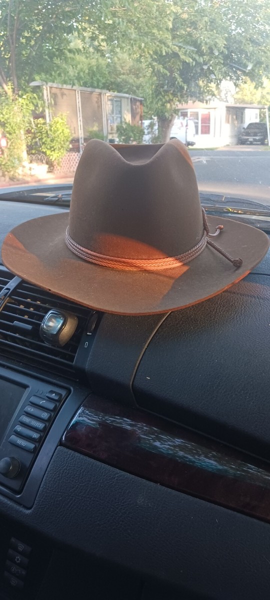 Vintage Resistol 4x Beaver Felt Cowboy Hat Self Conforming  display picture 2