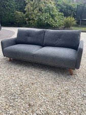 Grey 3 Seater Sofa