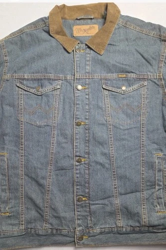 Vintage Wrangler Denim Jacket Mens conceal carry  Pockets XL image 2