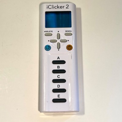 i Clicker 2 Student Remote (2nd Edition), iclicker 2, Tested with Batteries