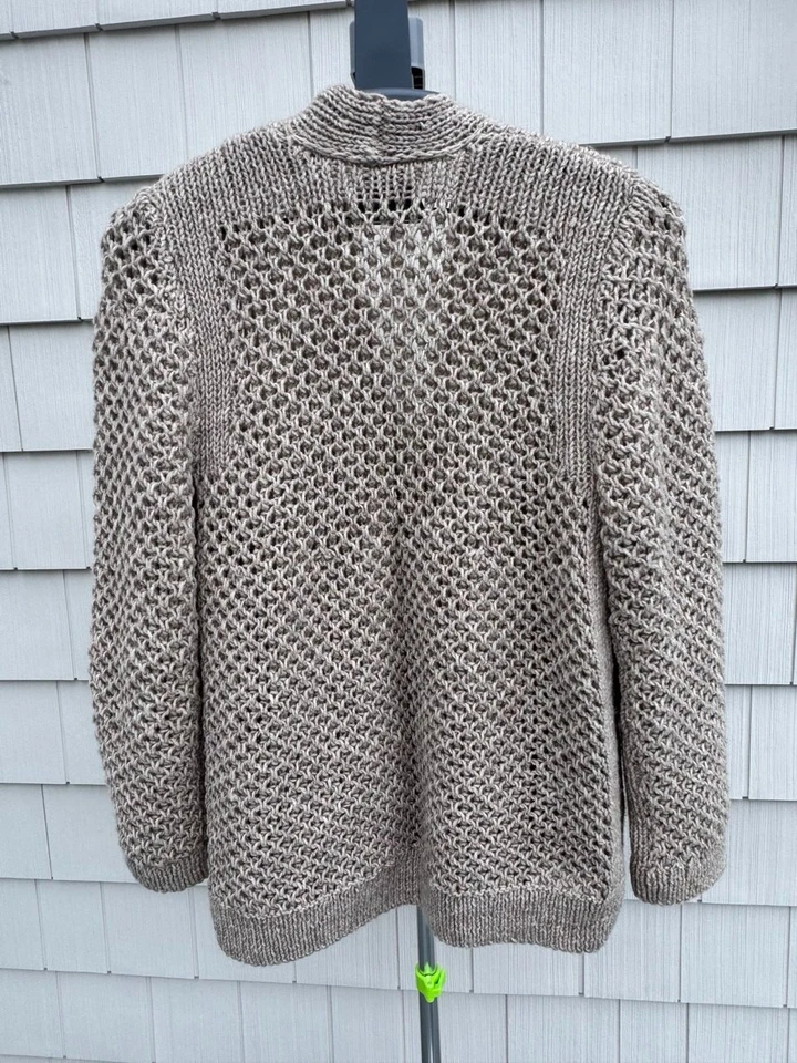 Wool handmade women cardigan size L (BrunelloCucinelli pattern) - Image 2 of 4