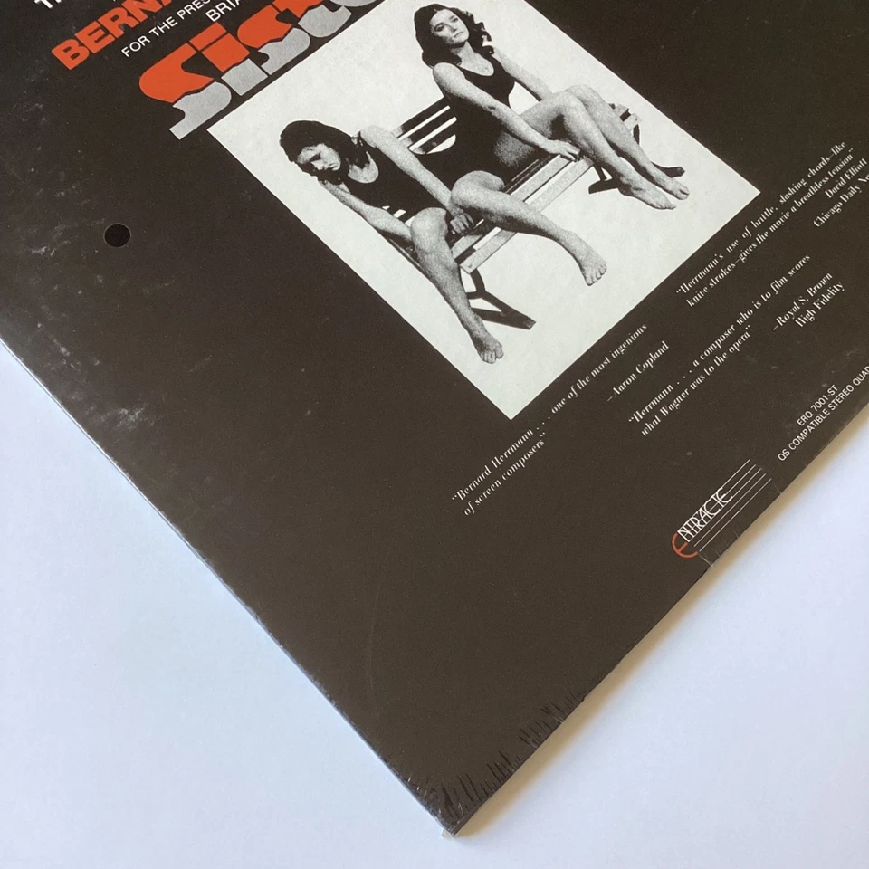 SISTERS ~ Bernard Herrmann *SEALED* Orig 1975 RARE Soundtrack HORROR QUAD LP NEW - Image 4 of 4