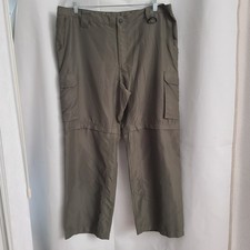 Boy Scouts Of America XL Green Uniform Switchback Convertible Hiking Cargo Pants