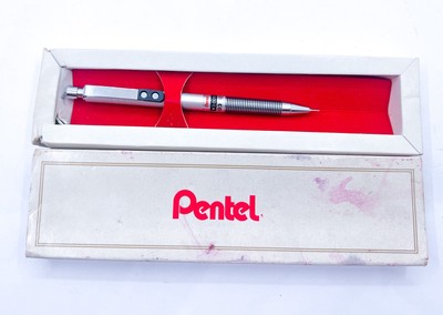 NOS Technomatic Pentel Auto Advance Steel Mechanical Pencil 0.5