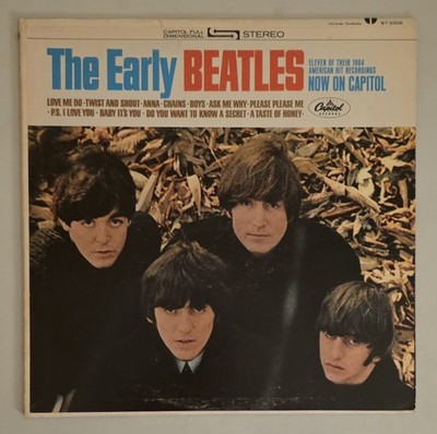 The Early Beatles Vintage Vinyl LP Record VG+ Apple Records John