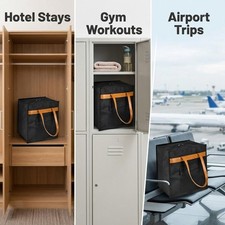 Travel Shoe Bag Oxford Cloth Zippered Storage Bag for Hiking Football Dance