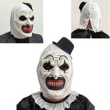 Cosplay Scary Ghost Clown Droll Mouth Tooth Halloween Mask Party Costume Prop