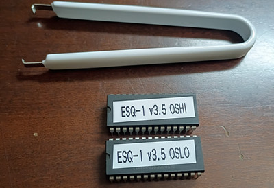 Ensoniq ESQ-1 Firmware Upgrade EPROM Chips plus Chip Puller Tool - v3.5
