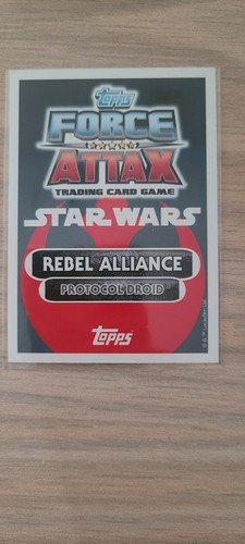 Topps - Star Wars Force Attax "C-3PO" #200 Rebel Alliance Trading Card - Picture 3 of 7