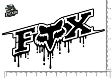 Fox Dripping 10.2"  Die Cut Team Sticker Motocross Racing Decal 10.2