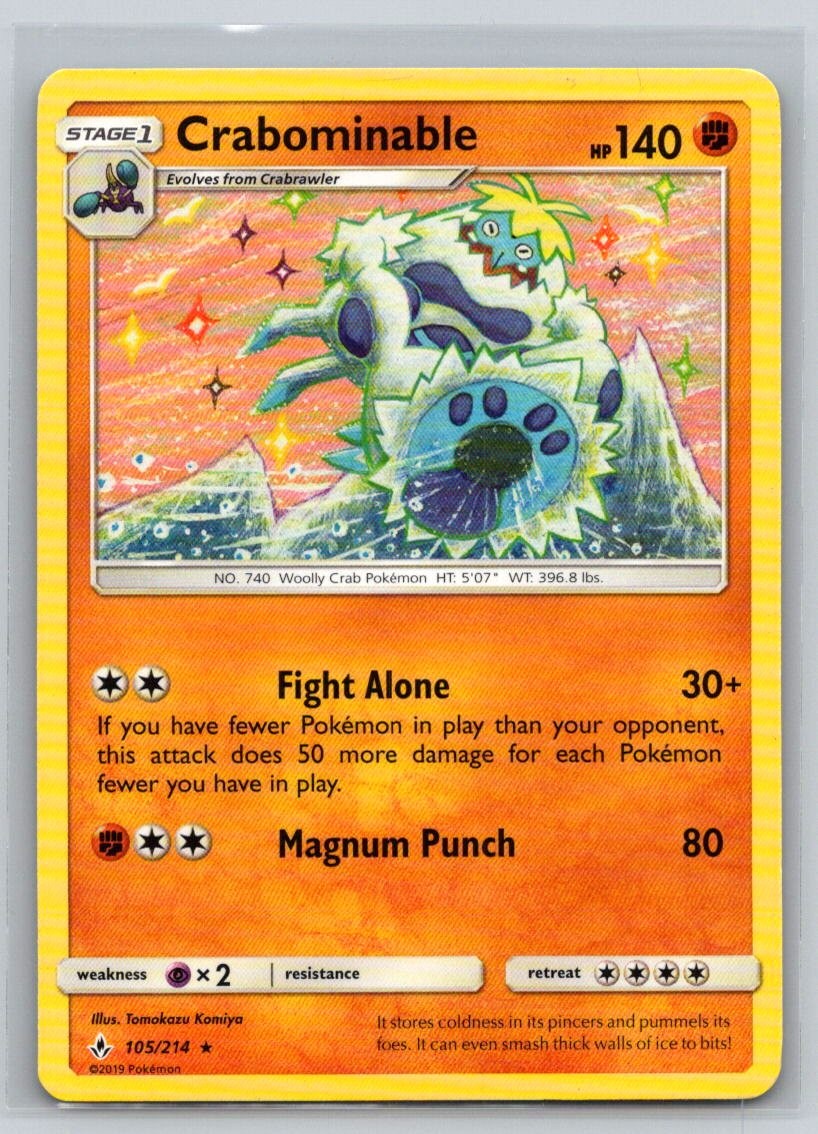 Pokémon SM - Unbroken Bonds #105/214 Crabominable