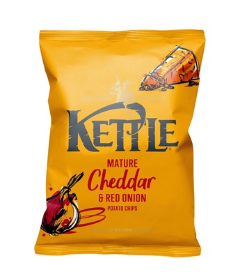 KESSEL REIFER CHEDDAR UND ROTE ZWIEBEL KARTOFFELCHIPS 130g x 6 (6er Pack) Schnäppchen