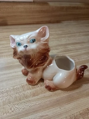 Vtg cat planter - Image 1 of 4