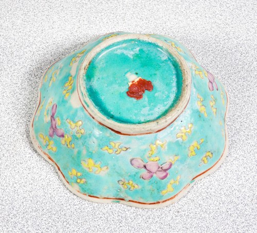 ⚜️ ANTICA CIOTOLA CERAMICA SMALTO CINA EPOCA 1900 PIATTO PORCELLANA CINESE - Foto 6 di 7