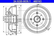 Tambour de frein Opel CORSA