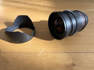 Samyang VDSLR UMC II EF-mount Cine-lens: 24mm, f.1,5