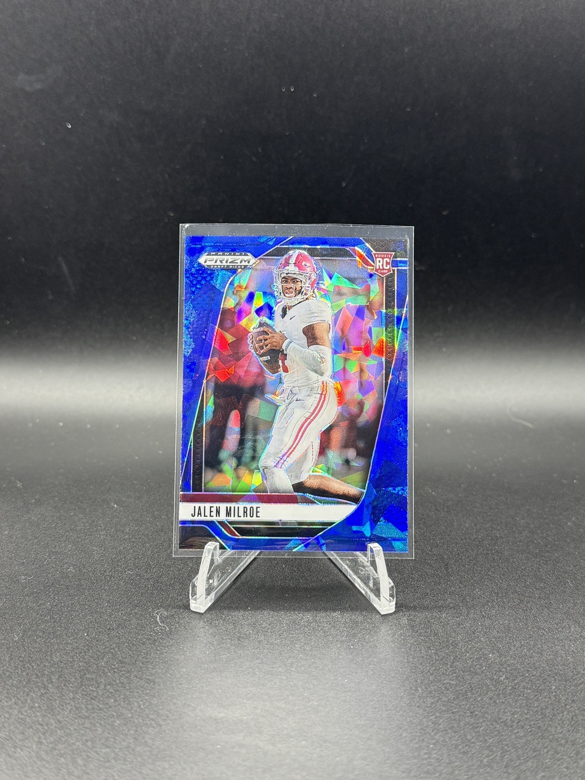 2025 Panini Prizm Draft Picks JALEN MILROE /149 Blue Ice Prizm (RC) #5