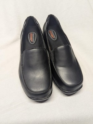 Predictions Shoes Womens Size 5.5 Black SafeTStep Slip Resistant Work Loafers