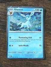 Pokemon Glaceon 025/131 (Cosmos Holo) Prismatic Evolutions Costco Exclusive MINT