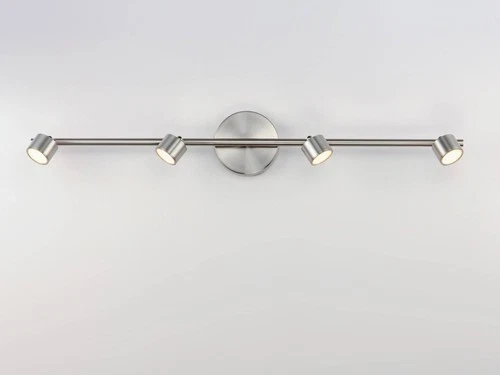 ET2 Taylor 4-Light Satin Nickel Aluminum LED Track Fixture - Picture 3 of 4
