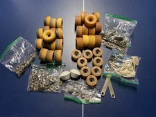 Vintage Lot Vanguard Advantage, Chicago etc Roller Skate Wheels 61mm, bearings