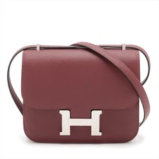 Hermès Constance 3 Mini 18 Miroir Veau Epsom Rouge H Silver Metal Fittings W: 20
