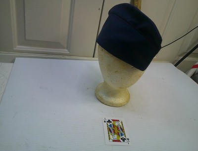 vintage USAF AIR FORCE BLUE GARRISON UNIFORM ENLISTED CAP HAT MENS 7 1/4