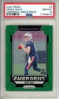 DRAKE MAYE 2024 Panini Prizm Emergent Green Prizm RC Rookie Card PSA 10