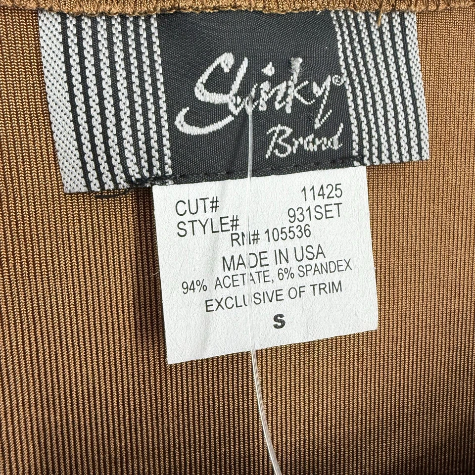 NUEVO NUEVO CON ETIQUETAS Slinky Marca Pequeña Marrón Formal Artística Usable Arte Blusa Camisa Prenda para el torso Foto 2 de 4