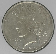 未经认证银1922 年和平元(1921-1935) | eBay