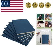 Simply Genius A5 Notebook - Lay-Flat Softcover Journal - College Ruled Writin...