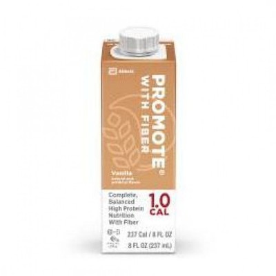 ABBOTT Promote   with Fiber, Vanilla, 8 oz, 24/Carton, Use by 5/2026