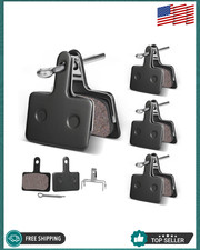 4 Pairs MTB Disc Brake Pads Resin  Semi-Metallic Quiet W/ Install Kit E-Bike