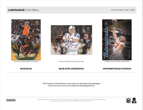 Atlanta Falcons 2025 Panini Luminance Fútbol 1/3 Estuche 4Box Break - Imagen 2 de 5