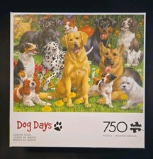 Garden Dogs - Buffalo Puzzles - Dog Days Collection - 750 Pieces - 18" X 24"