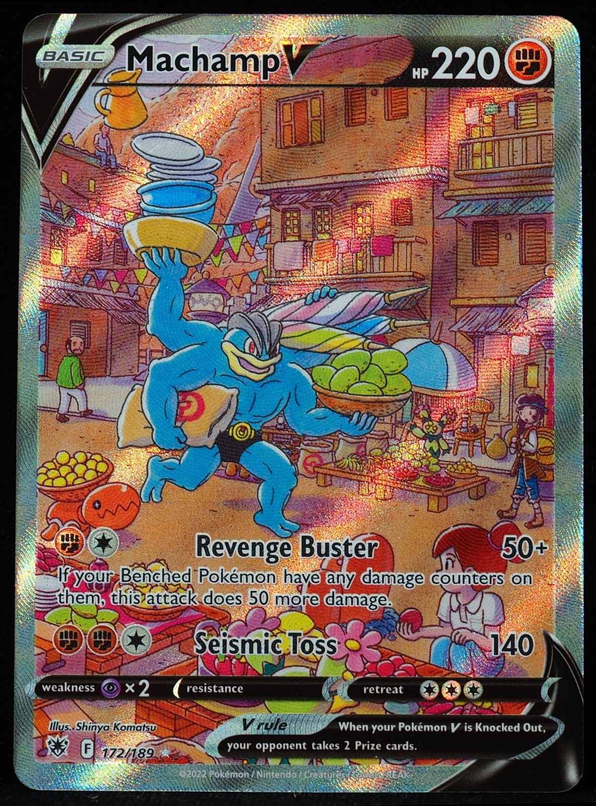 Machamp V # 172 Mint Pokemon Card Astral Radiance