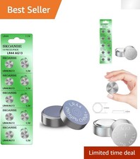 Reliable 10 Count LR44 AG13 Coin Cell Batteries - Perfect for Small Electronics