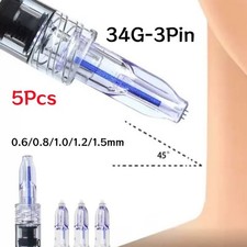 5Pc Crystal 3Pin Microneedles Anti Aging Eyes Neck Lines Skin Care Three Needles