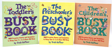 Set of 3 Busy Books By Trish Kuffner Toddler Preschooler Children Paperback Book