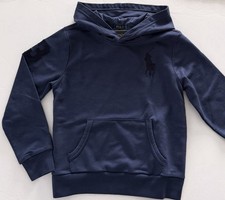 NWT, Boys Polo Ralph Lauren Terry Big Pony Hoodie. Size 7. Approx 122/128 Eu