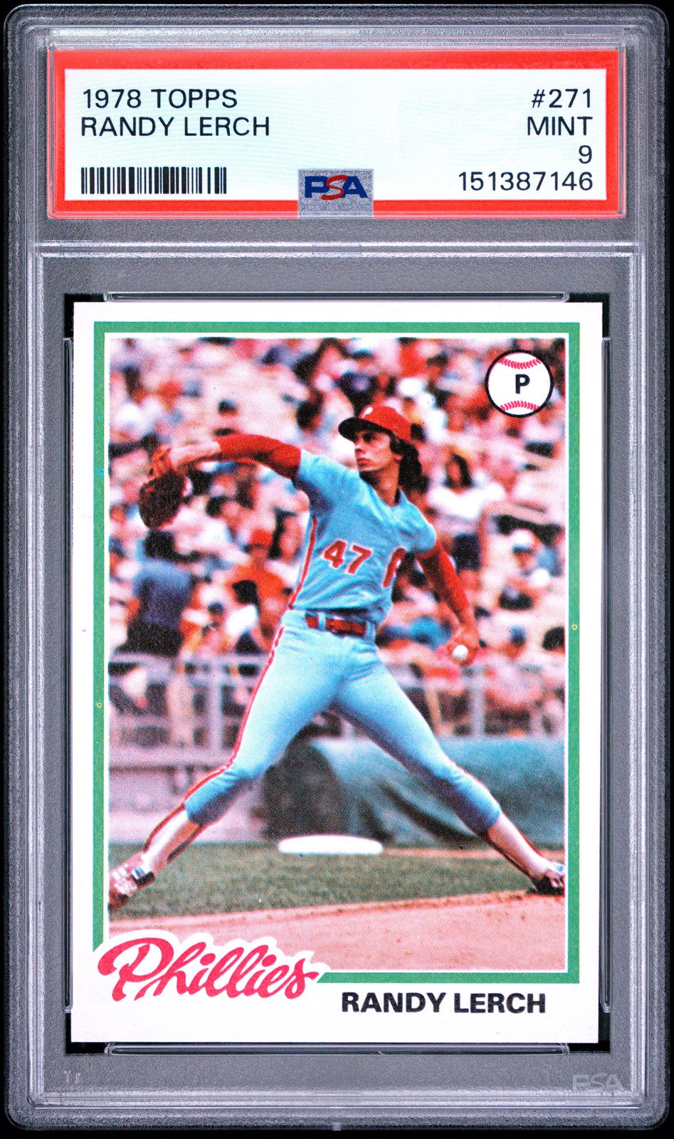 1978 TOPPS #271 RANDY LERCH PSA 9