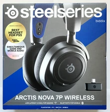 SteelSeries Arctis Nova 7P Wireless Gaming Headset for PlayStation 5 - Black