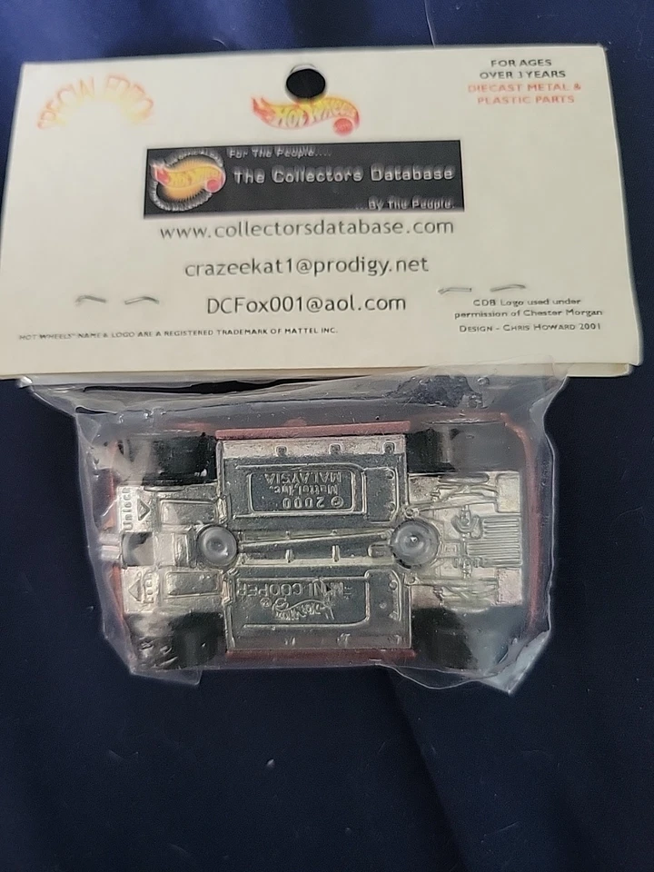 hot wheels 2001 mini cooper collectors database number 74 of 125 special edition - Image 3 of 3