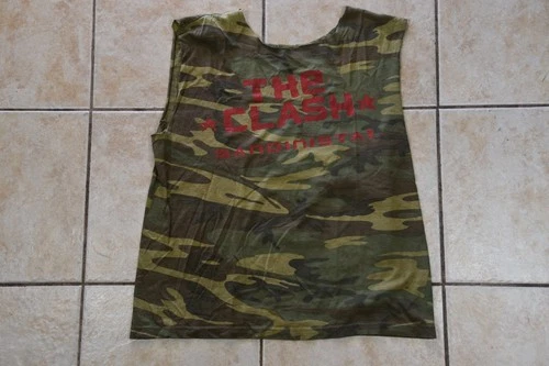 The Clash Sandinista! T-Shirt Tank Concert Tour 1980s vintage concert t-shirt, vintage, single stitch, B+ condition
