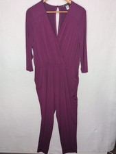 Maggy London Petite Purple Jumpsuit - PXL