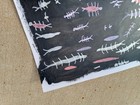Original 14 by 17-inch Abstract Mixed Media Painting Little Colorful Critters — photo 3