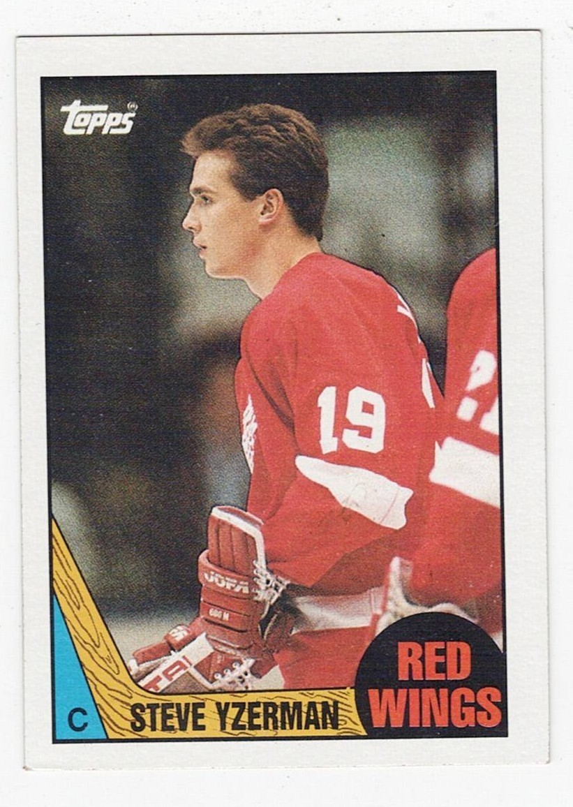 1987-88 Topps #56 Steve Yzerman HOF RED WINGS 