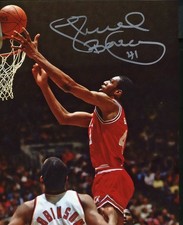 Thurl Bailey   Autographed 8x10  NC State  Utah Jazz    Free Shipping   #12