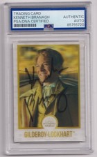 KENNETH BRANAGH Harry Potter Magica Rana di Cioccolato Firmata AUTO CARD PSA DNA